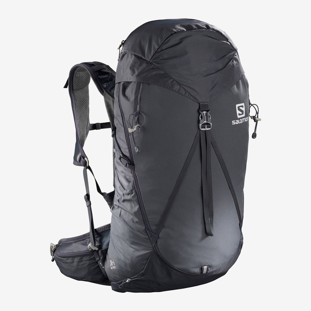 Mochilas Salomon Hombre Negras - Salomon Argentina OUT WEEK 38+6 ,761423-NYP